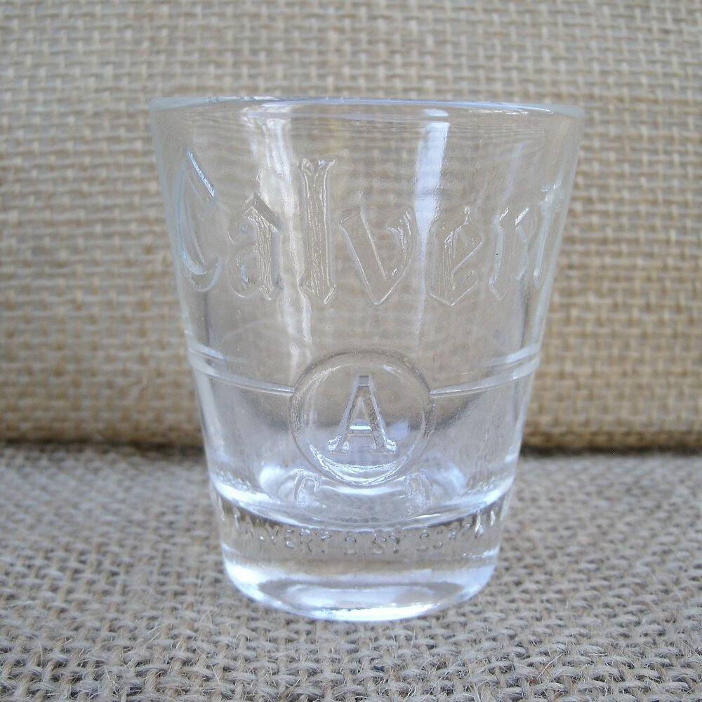Vintage Lord Calvert Reserve A Whiskey Shot Glass